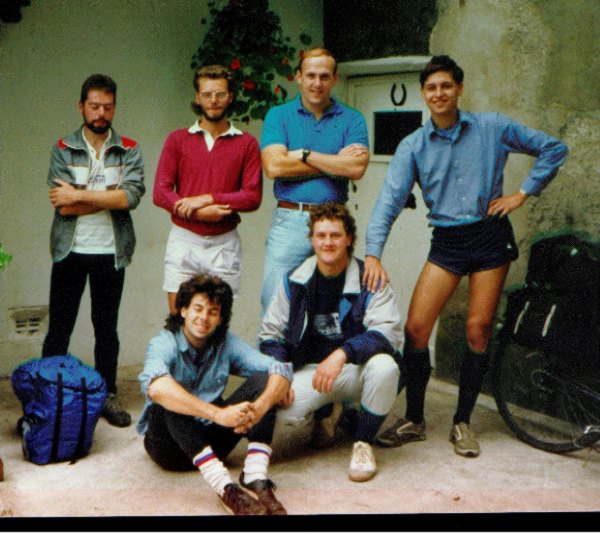 The gang at Linton Youth Hostel.