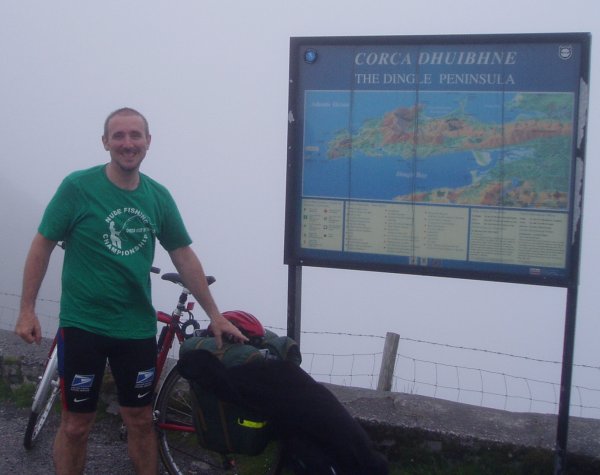 Still misty at the summit of Conair Pass.